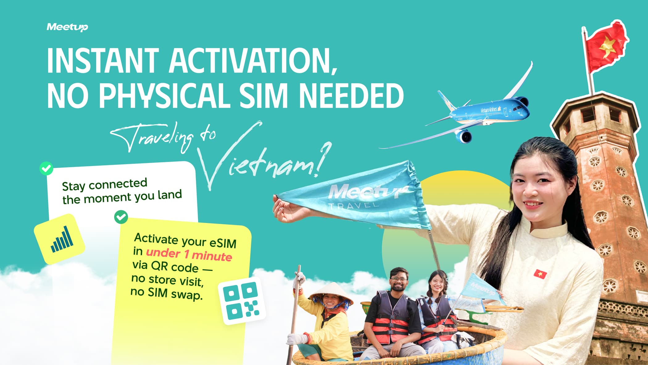 5GB/Day Viettel eSIM – High-Speed Vietnam Data For 15 Days (QR Code Activation)