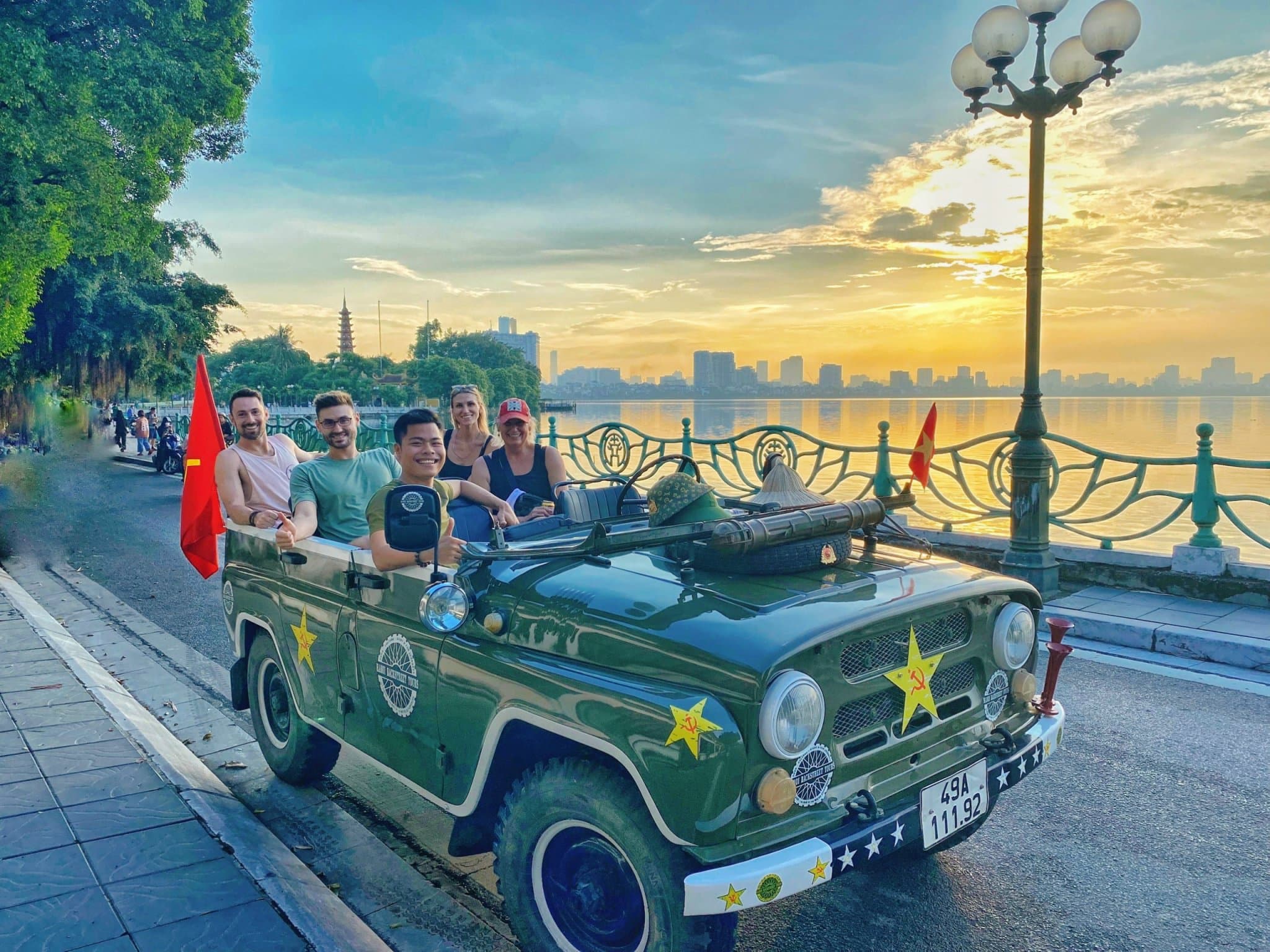 JEEP TOURS HANOI CITY AND COUNTRYSIDE FULL DAY OR VESPA/MOTORBIKE