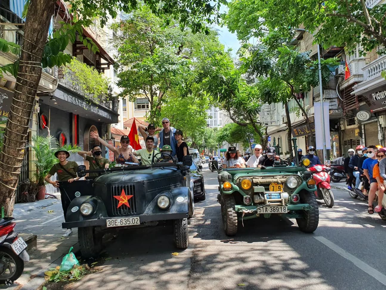JEEP TOURS HANOI CITY AND COUNTRYSIDE FULL DAY OR VESPA/MOTORBIKE