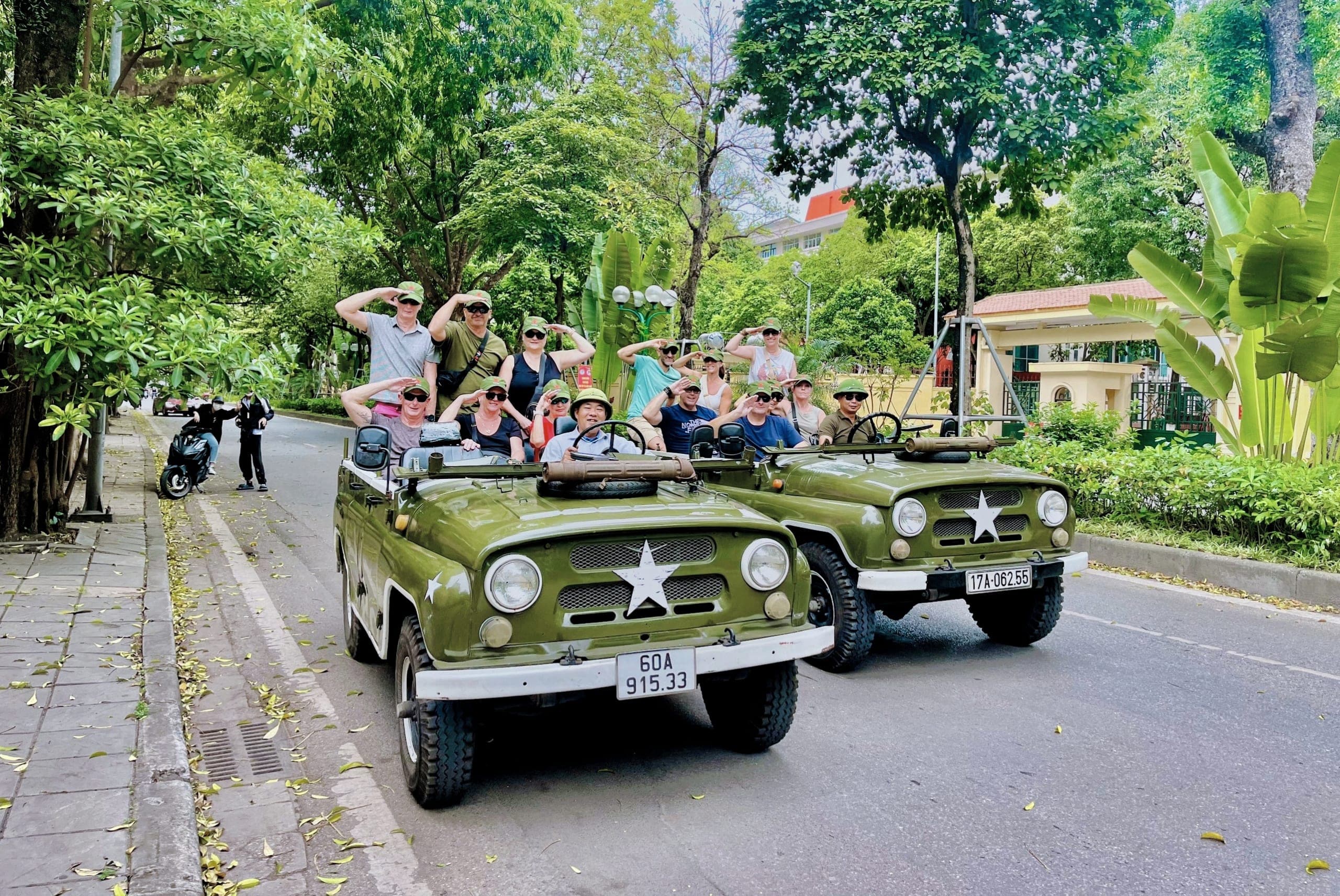 JEEP TOURS HANOI CITY AND COUNTRYSIDE FULL DAY OR VESPA/MOTORBIKE