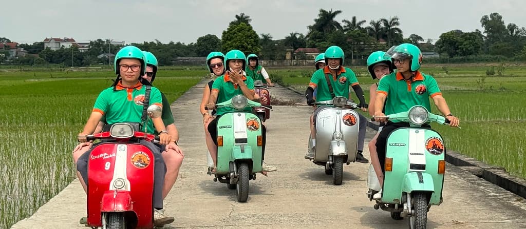 JEEP TOURS HANOI CITY AND COUNTRYSIDE FULL DAY OR VESPA/MOTORBIKE
