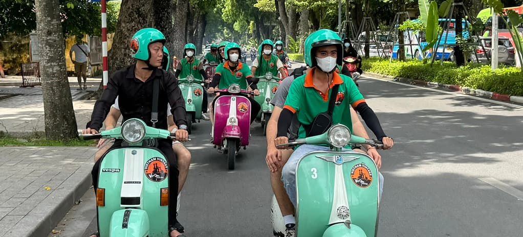 JEEP TOURS HANOI CITY AND COUNTRYSIDE FULL DAY OR VESPA/MOTORBIKE