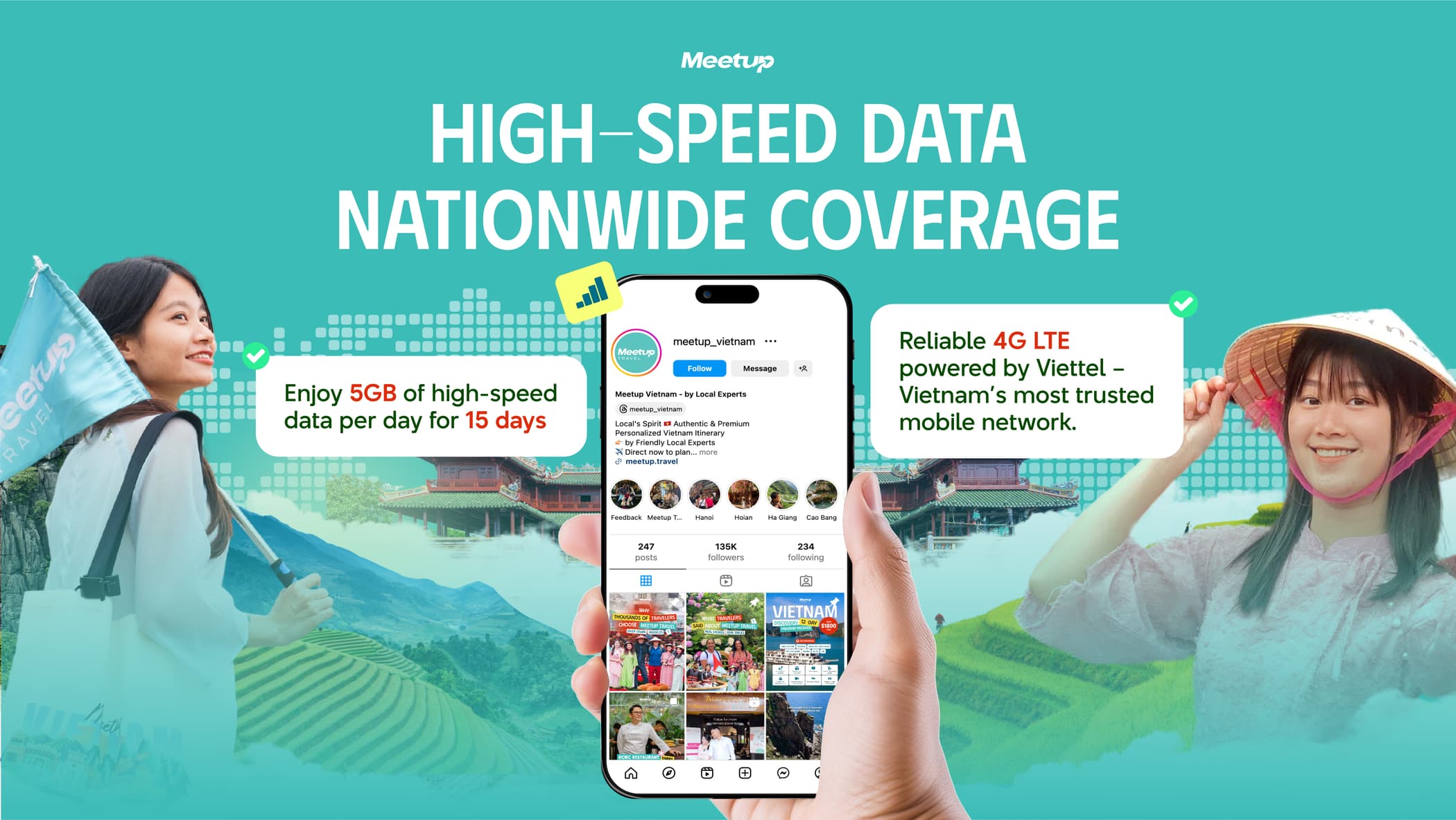 5GB/Day Viettel eSIM – High-Speed Vietnam Data For 15 Days (QR Code Activation)