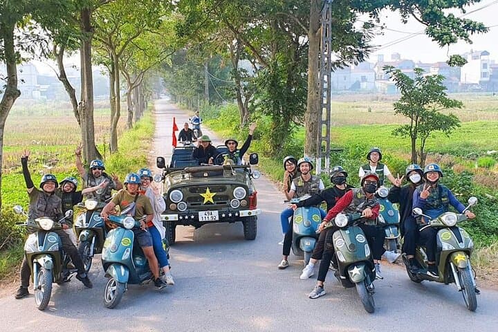 TOURS HANOI CITY HALF DAY BY JEEP/VESPA/MOTORBIKE/BICYCLE