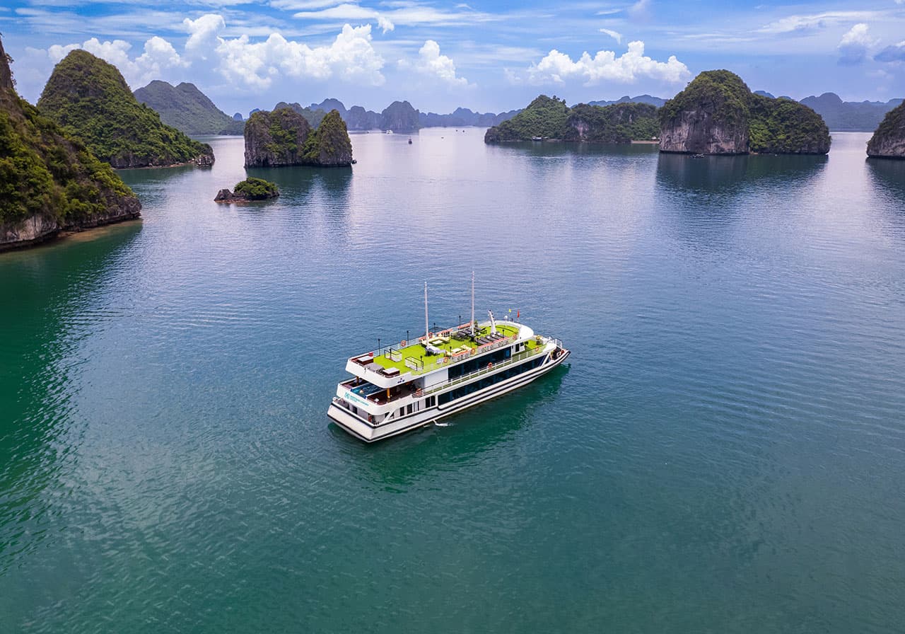 FULL DAY HA LONG BAY DAY TOUR  HERITAGE CRUISE + LIMOUSINE