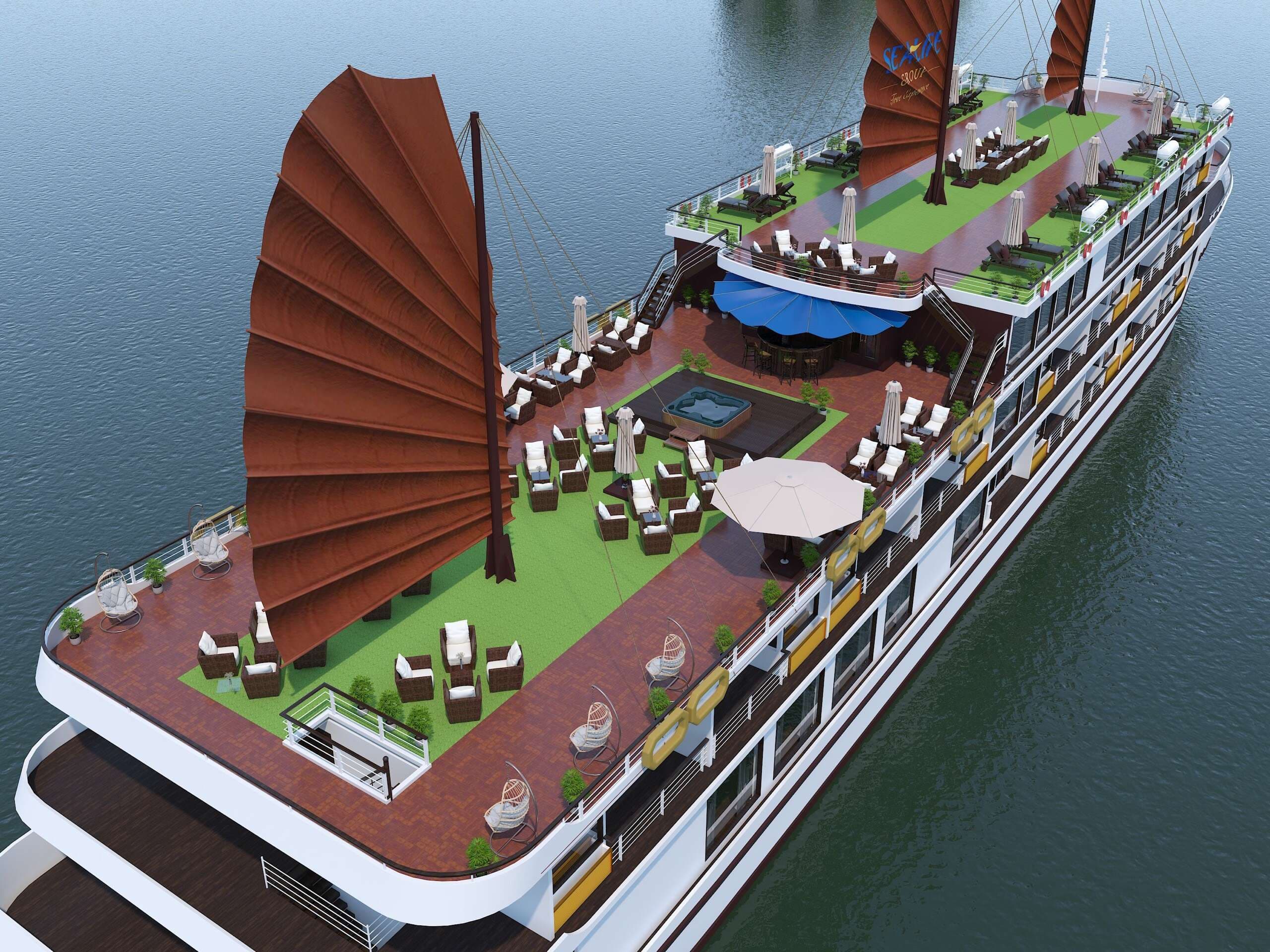 AQUA OF THE SEAS 5* 2D1N HALONG BAY - LAN HA BAY