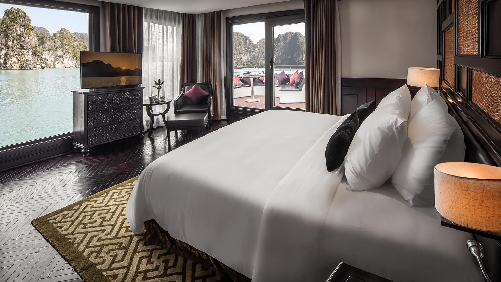 6 star Ambassador Cruise Full Day Ha Long Bay Tour