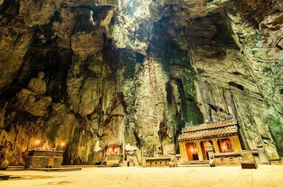 LINH UNG PAGODA - MARBLE MOUTAIN - HOI AN Small group < 14 pax, pickup from Danang