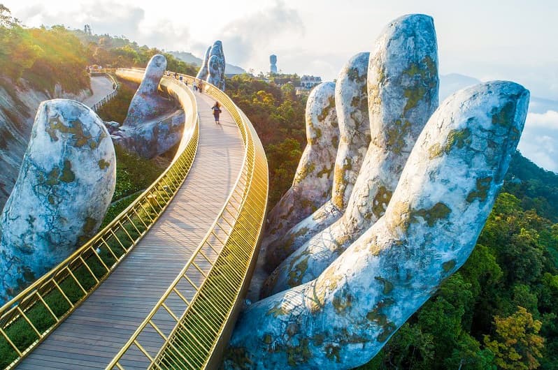 Golden Bridge Bana Hills Full-Day Tour: Small group < 14 pax, Pickup from Danang, Hoian