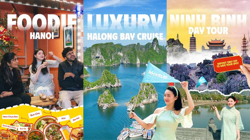 BEST COMBO HANOI: Foodie Tour - Ha Long Bay Day Cruise - Ninh Binh Day Tour
